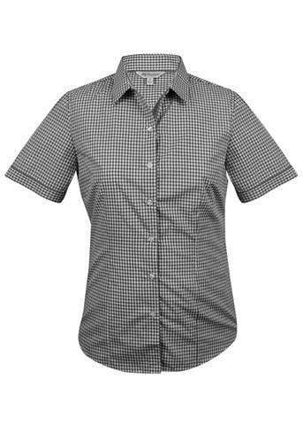Aussie Pacific Ladies Epsom Short Sleeve Shirt  2907S Corporate Wear Aussie Pacific Slate 4